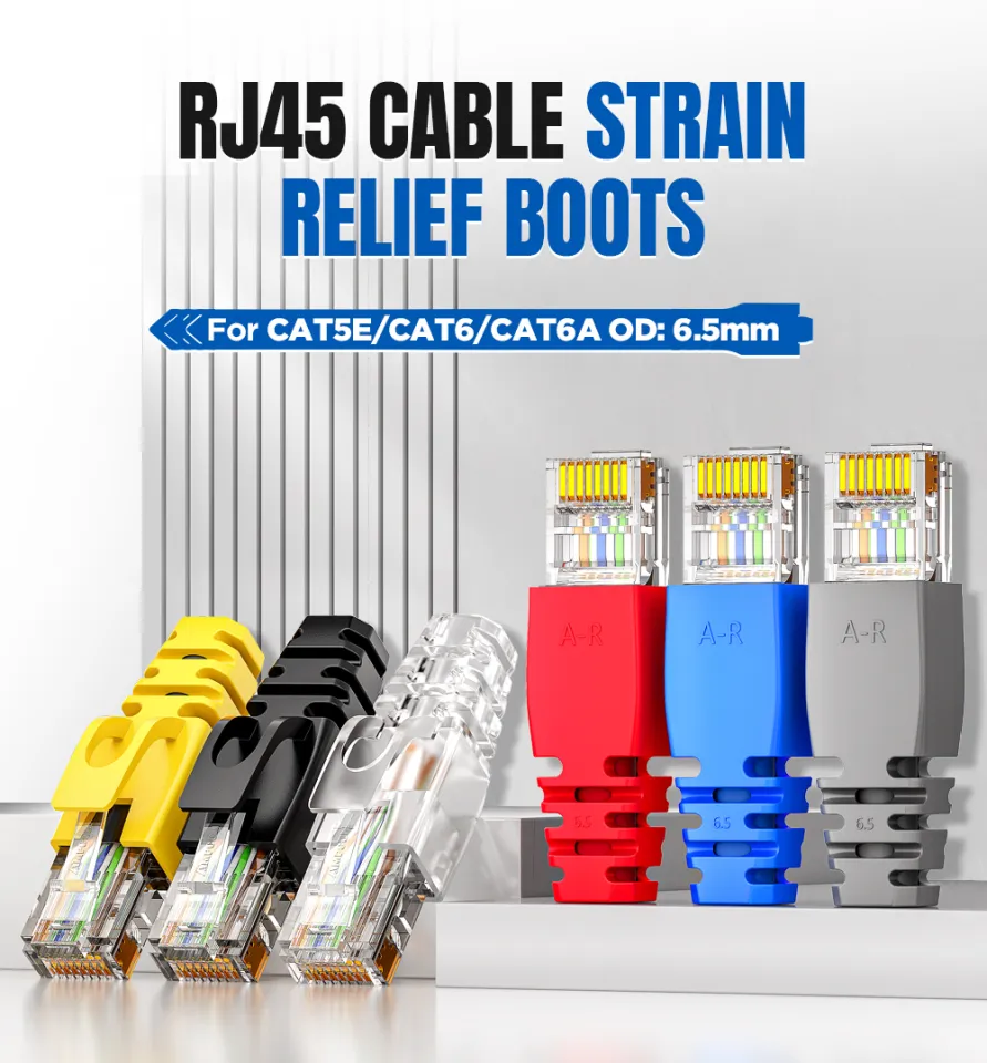 thumbnail image 2 of CAT 6 RJ45 Connectors With Strain Relief Boots 2 of 13