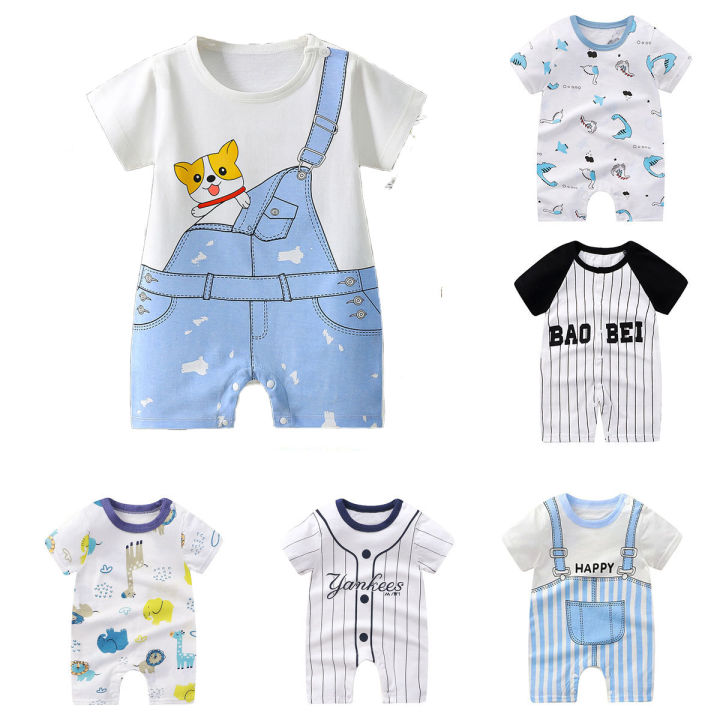 Ready stock 0-18 months baby rompers Newborn Infant Baby Boy