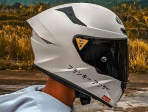 stiker Kanji Motor Tulisan Jepang cutting variasi Motor Helm Rainbow Terbaru 2021 Termurah