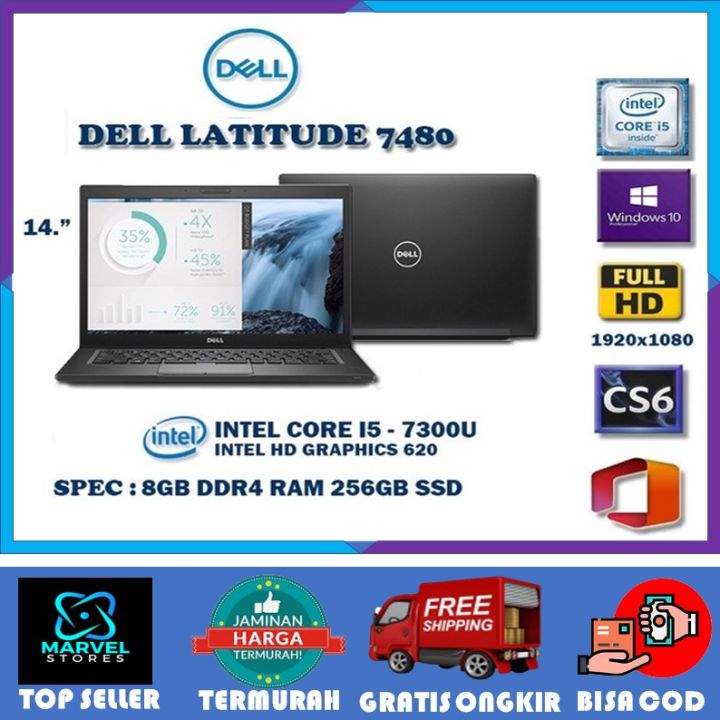 LAPTOP Dell latitude 7480 core i5 gen SSD 256GB RAM 8GB 14