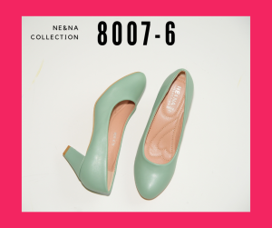 รองเท้าเเฟชั่นผู้หญิงเเบบคัชชูเเฟชั่นส้นปานกลาง No. 8007-6 NE&NA Collection Shoes