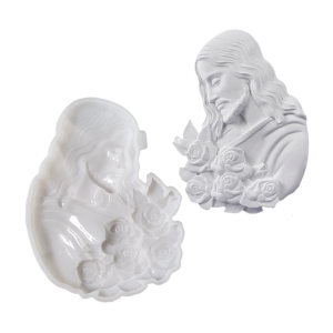 3D Flexible Silicone Christ Mould Crafting Ornament for Homemade and Soaps Safe for Oven and Microwave Use