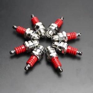 L7T BM6A Spark Plug Red Ceramic 3 Prong for 43cc 49cc 52cc Chainsaw Brush Cutter Grass Trimmer