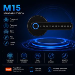 Smart Digital Fingerprint Keyless Entry Touch Keypad Electronic Security Lock for Home Office Hotel