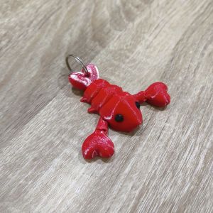Cute Flexi Animal Keychains – Axolotl Turtle Lobster & Dugong