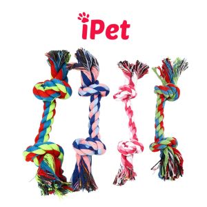 [HCM]Đồ Chơi Gặm Hình Dây Thắt Cho Thú Cưng Chó Mèo - iPet Shop