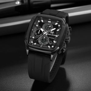 Promo Jam Tangan Pria Terbaru/Terlaris 9580 Tali Karet Chrono Tanggal Aktif Tahan Air Garansi Resmi 1 Tahun