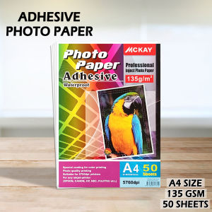 A4 Self Adhesive Glossy Photo Sticker 50 Sheets /Ultra Glossy Inkjet Photo Paper - Inkjet Printable