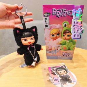 Hot! Genuine Mga Bratz Bratziez Keychain Blind Box Bunny Outfit Anime Figure Black Cat Outfit Mystery Box Model Ornament2026