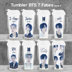 Tumbler BTS 7 Fates versi 4 - Botol Minum KPOP Merchandise Murah Unofficial Army Jungkook Jimin Jin JHope Taehyung RM Suga