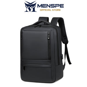 MENSPE Fashion Mens Backpack Business Laptop Backpack Waterproof Texture Film Design Large Capacity Travel Backpack Men 15.6inch Laptop Backpack Multi-function Backpack Casual Backpack USB Charging