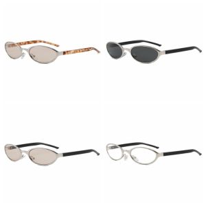 DOWNA UV400 Protection Retro Oval Sunglasses Metal Frame Vintage Sun Glasses Y2K Eyewear Women