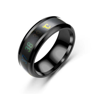 Smart Stainless Steel Multifunctional Ring for Couple Mood Feeling Inligent Temperature Sensitive Rings Waterproof Jewelry