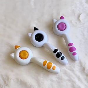 Cat EarComb Stainless Steel Needle Massage Cleaning Comb Dog Hair Removal Brush One-Click Self-Cleaning Function