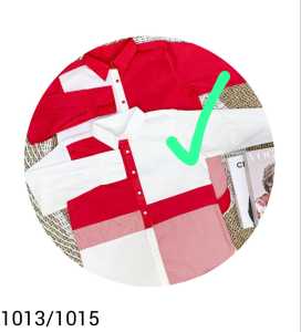 NANDO ATASAN KEMEJA WANITA TERBARU MERAH PUTIH IMPORT BKK BAHAN KATUN POPLIN LENGA  PANJANG