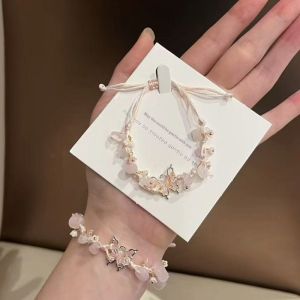 Daimeishu  Dây đeo tay dệt bướm Vòng tay dệt kim tay mới bướm