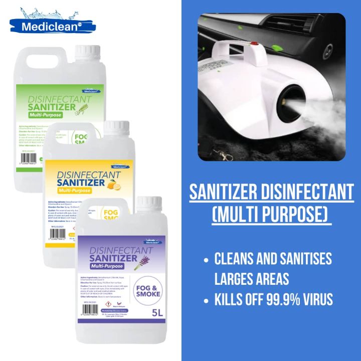 Mediclean Fog & Smoke Sanitizer 1000ml Lazada