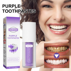 new Purple Whitening Toothpaste - Repairs Teeth Cleans Mouth & Freshens Breath for a Dazzling Smile Free Shipping