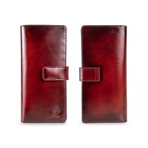 Dompet Pria Kulit Sapi Brushoff  Model Panjang 19 Slot Kartu