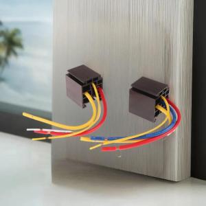 [tianjunmaoyi] 1 Set Head Light Air Conditioner Motorcycles DC12V DC24V Relay 80A 4 5 Pin Waterproof Automotive Relay With Wired Socket