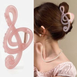 Musical Note Hair Clip Grab Clip Shark Clip Womens High-end Back Head One-line Hair Accessories