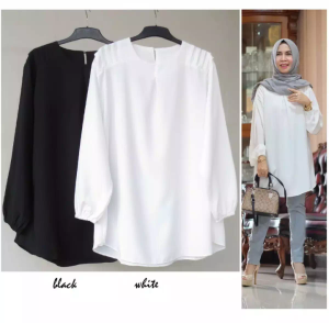 Atasan Wanita Jumbo Terbaru 6 Ukuran 4XL 3XL XXL XL L M/Andin Blouse Wanita Jumbo LD 140cm/Atasan Wanita Kekinian Trendy/Atasan Wanita Jumbo Melar