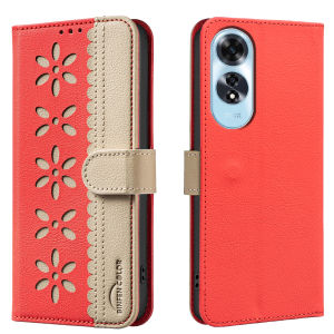 A38 A16สำหรับ A18 OPPO A52 A54 A55 A98 A58 A60 A74 A78 A79 A92 A94 A95หญ้านำโชคเคสโทรศัพท์กระเป๋าสตางค์หนังแม่เหล็กพร้อมช่องใส่เคสโทรศัพท์มือถือเคสฝาพับ