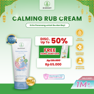 Bigroot Calming Cream Solusi Batuk Pilek - Meredakan Perut KembungKolik dan Melegakan Pernapasan