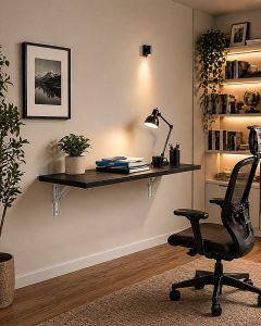 foldable shelves foldable table with complete set of screw tox and wall bracket Ava Home Shop wall mounted foldable table  folding wall table  wall foldable desk  space saving wall table  wall mounted study table  wall mounted computer table  foldable