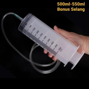 Syringe Spuit Suntikan jumbo besar 500ml 550 cc syringe spoit selang suntikan Hidroponik Hydroponic