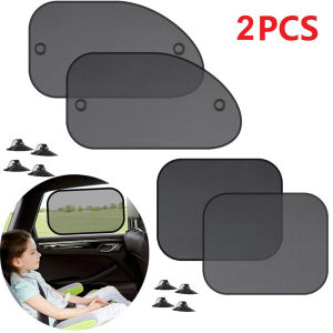 Car Window Sunshade UV Protection Car Side Window Curtain Privacy Protection Mesh Cover Foldable Windshield Sun Shade