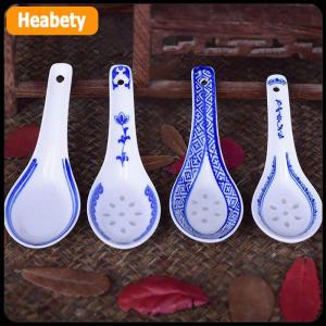 【2-3 days delivery】 1pcs Ceramic Spoon China Soup Spoon Stir Soup Spoons for Soup And Rice Kitchen