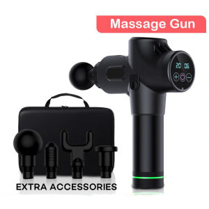 MGOB Multi Function Massage Gun Professional Electric Mini Muscle Massager Relax Muscle Vertebral Massager For Sport Body Fascial Gun Massage Vibrating Device With BAG