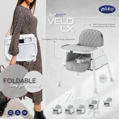 Kursi Makan Pliko Velo LX HC-562 Booster High Chair