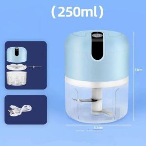DailyGo Portable Electric Garlic Masher Mini Food Garlic Vegetable Grinder Chopper Mincer Crusher 250ML