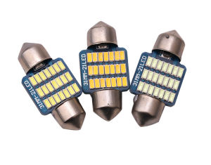 ไฟ LED รถยนต์ PENCL 1 ชิ้น C5W (31MM-41MM) สีฟ้าอบอุ่น สีขาว โคมไฟป้ายทะเบียน DC 12V ไฟโดมอัตโนมัติ Led