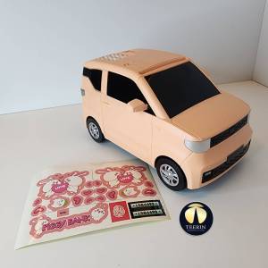 กระปุกออมสิน ดูดแบงค์ รูปรถ ใส่ถ่าน มีเสียงดนตรี เสียงปุ่มกด ใส่รหัสได้ สแกนนิ้ว รหัสเปิด 0000