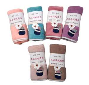 Handuk Anak bayi karakter lucu bahan microfiber bulu halus aman untuk kulit bayi UK 35x75 cm