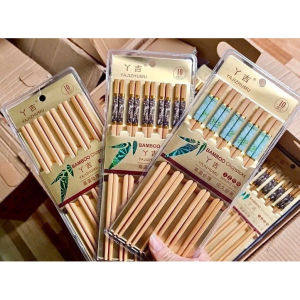 Set 5 Đôi Đũa Ăn Phong Cách Nhật Bản Đũa Sợi Thủy Tinh Kháng Khuẩn Chống Nấm Mốc
