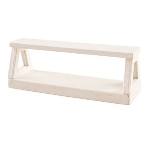 1:12 Scale Dollhouse Furniture Miniature Teatable Wood Stool Flower Rack Dolls Accessories Photography Props Scenery Model Kid Gift Toy