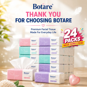 【24 Pack】Botare  Facial Tissue 4 Ply Soft Virgin Pulp Tissue Affordable Doorgift Tissue For Wedding Event Home Use