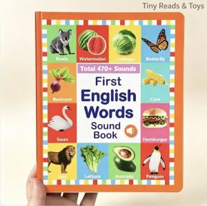 【SG Stock】Kids English Words Touch Sound Book Early English Learning Audio Book