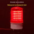 AC110-120V Industrial Rotating Beacon Light-High Intensity Red LED Strobe Alarm NO Siren for Vehicles,Warehouses,Factories,Home Emergency-Waterproof Indoor/Outdoor Safety Warning Light(NO Buzzer). 