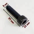 Set 5 Bu Lông Thép Lục Giác Chìm Đầu Trụ 8mm x 30mm Độ Bền 12.9 Màu Đen. 