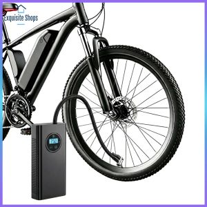 Portable Air Compressor Rechargeable LCD Display Electric Tire Pump for Car Bikes and Sports Equipment
