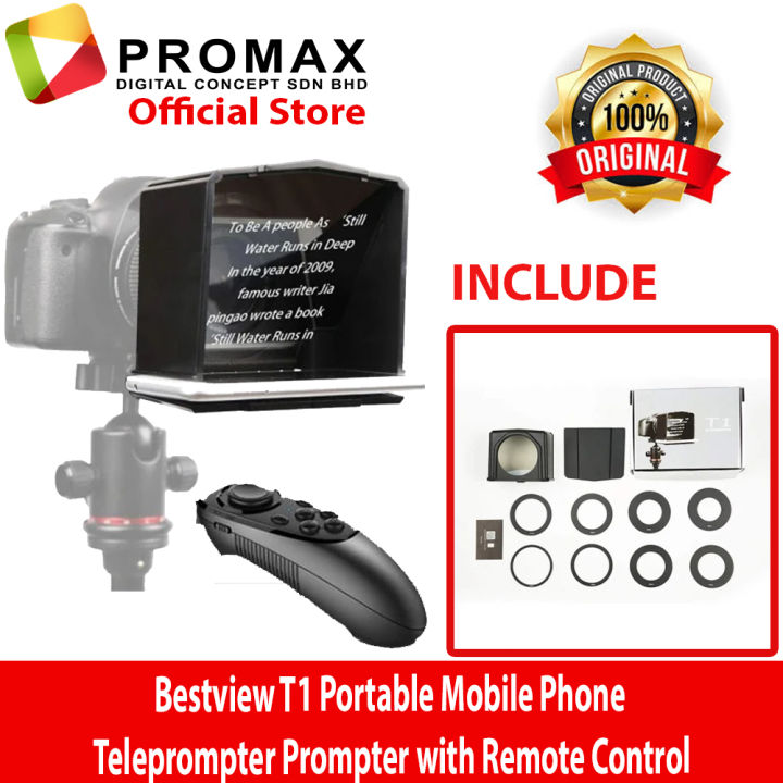 Besview Desview T1 Portable Mobile Phone Teleprompter Prompter with
