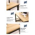 ۩☈ 【In Stock】140 CM Home Computer Table Simple Nodern Bedroom Student Desk Steel Wood Double Desk. 