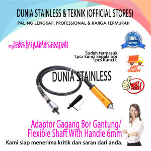 Adaptor Kabel Bor Gantung /Flexible Shaft with Handle 6mm