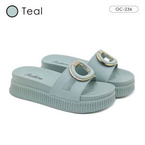 OCTAVIA Sandal Slip On Wedges Wanita Ring Series #OC-236 (FREE BOX)