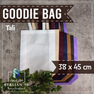 (12 PCS) Goodie Bag Handle 38x45 Cm Tas Spunbond Handle Tas Kain Polos Tas Kanvas Tote Bag